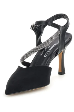 Schwarze Pumps mit Riemchen Pittarello couture 65302