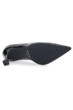 Schwarze Pumps mit spitzer Spitze und Spool-Absatz Pittarello Glam 3476