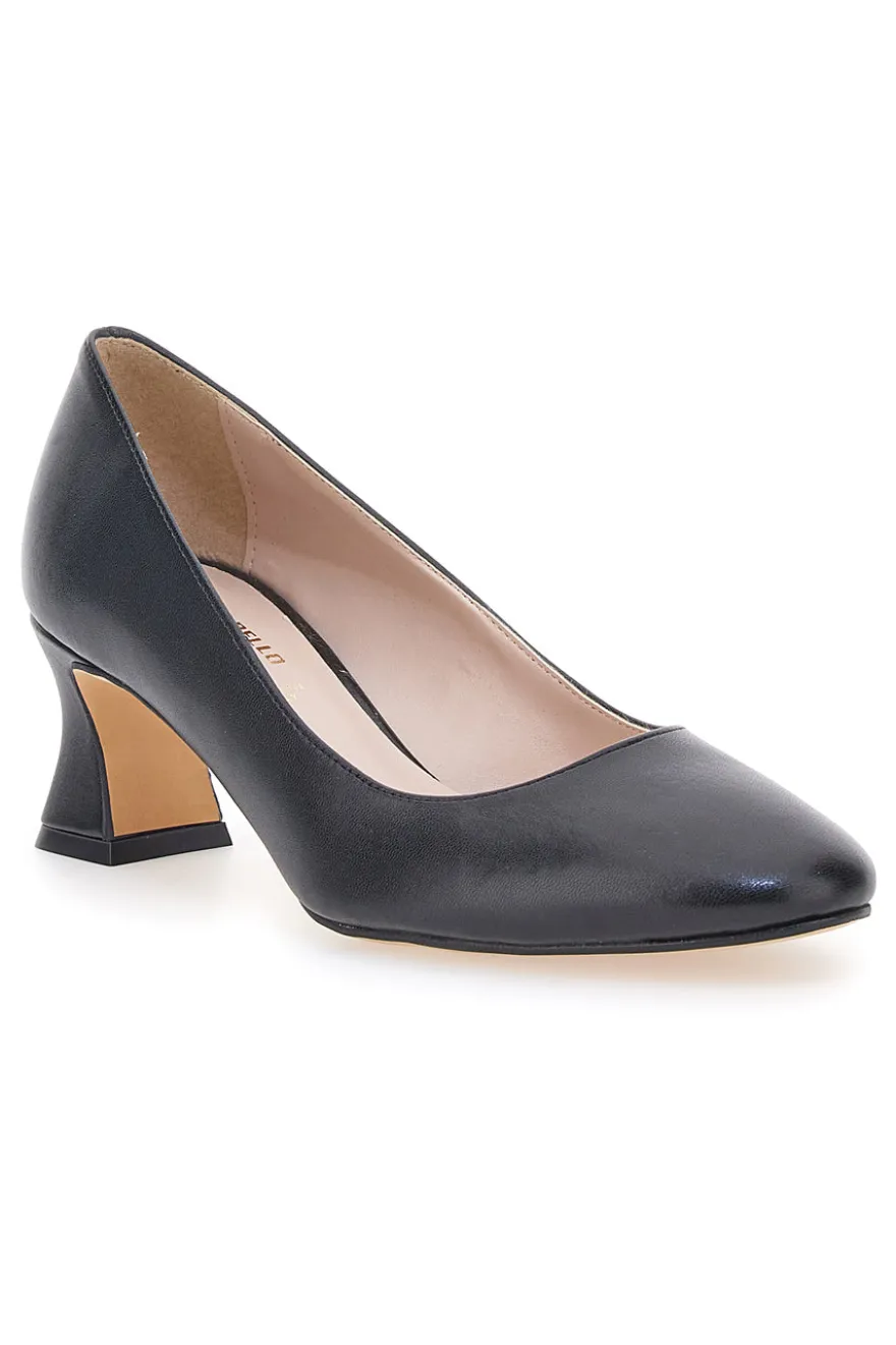 Schwarze Pumps mit Spulenabsatz Pittarello Glam 3607