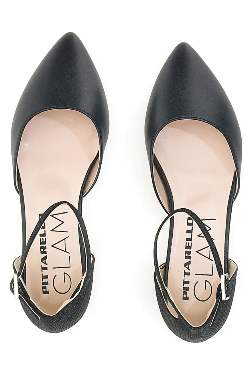 Schwarze Riemchenballerinas Pittarello Glam 3885