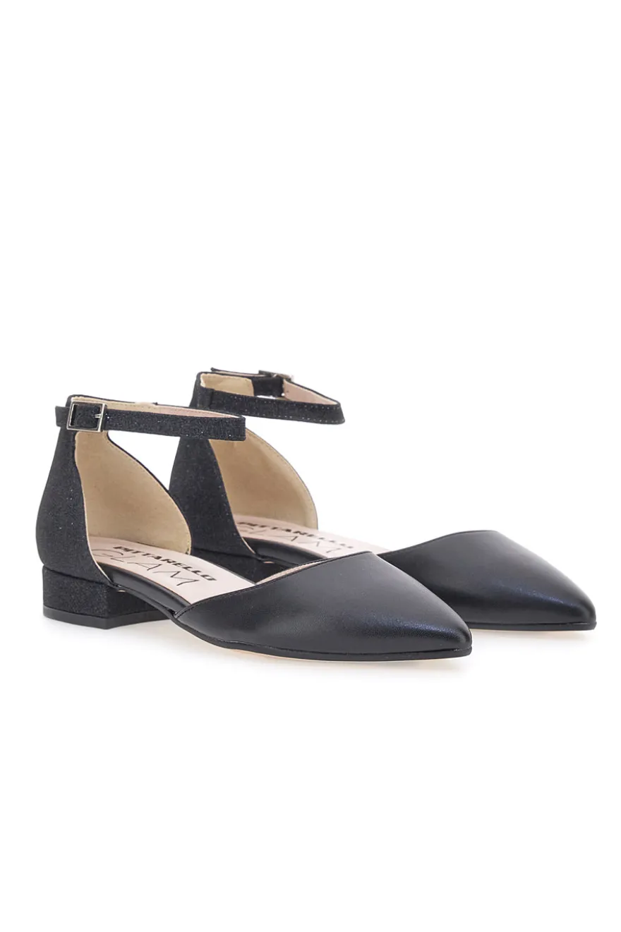 Schwarze Riemchenballerinas Pittarello Glam 3885
