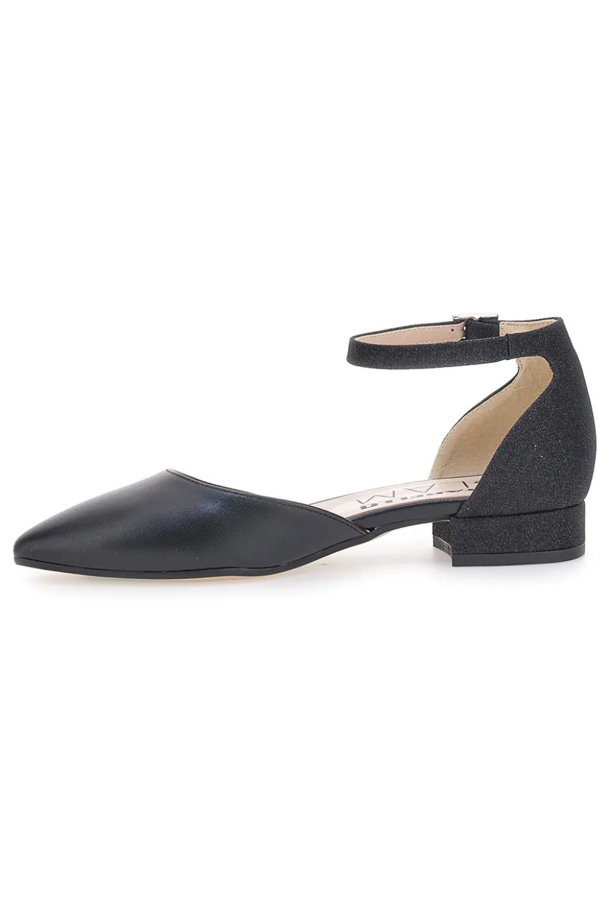 Schwarze Riemchenballerinas Pittarello Glam 3885