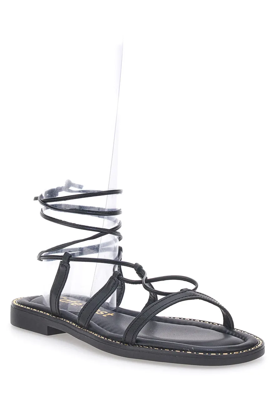 Schwarze römische Sandale CAFE' COST MK3614363