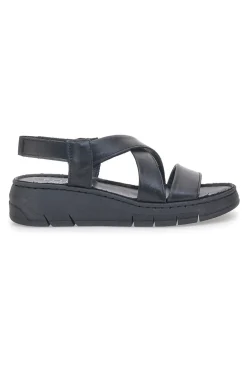 Schwarze Sandalen mit elastischer Rückseite und Plateau PITTARELLO FOCUS 3316124