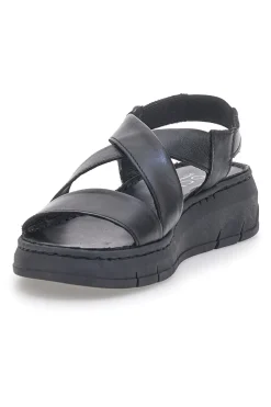 Schwarze Sandalen mit elastischer Rückseite und Plateau PITTARELLO FOCUS 3316124