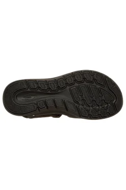 Schwarze Sandalen mit verstellbaren Kreuzriemen Skechers ARCH FIT 2.0 SANDAL FEELIN' BRIGHT