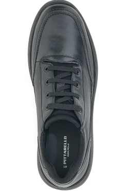 Schwarze Schnürschuhe aus echtem Leder Pittarello 5792