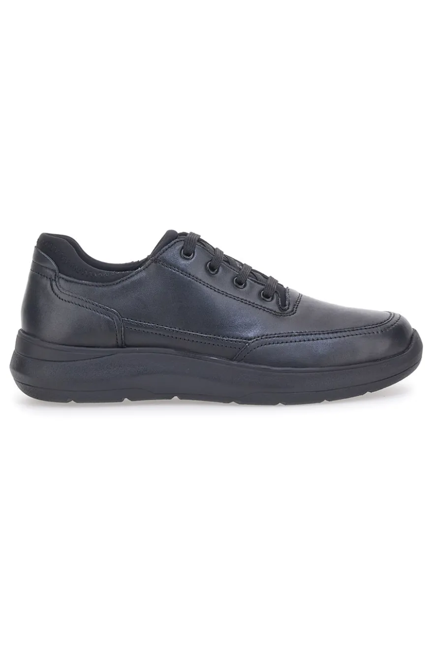 Schwarze Schnürschuhe aus echtem Leder Pittarello 5792