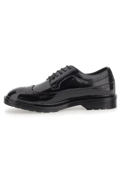 Schwarze Schnürschuhe mit Duilio Gian Marco Venturi-Dekoration