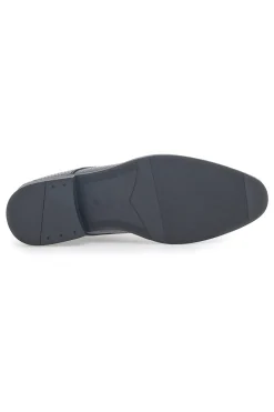 Schwarze Schnürschuhe mit Webmuster Johes Land 188506