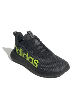 Schwarze Schuhe mit Mesh-Obermaterial und kontrastierendem Logo Adidas Kaptir Base