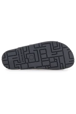Schwarze Slipper mit doppelter Schnalle, Lederinnensohle und rutschfester Sohle Pittarello Green Walk 335CF20630SR
