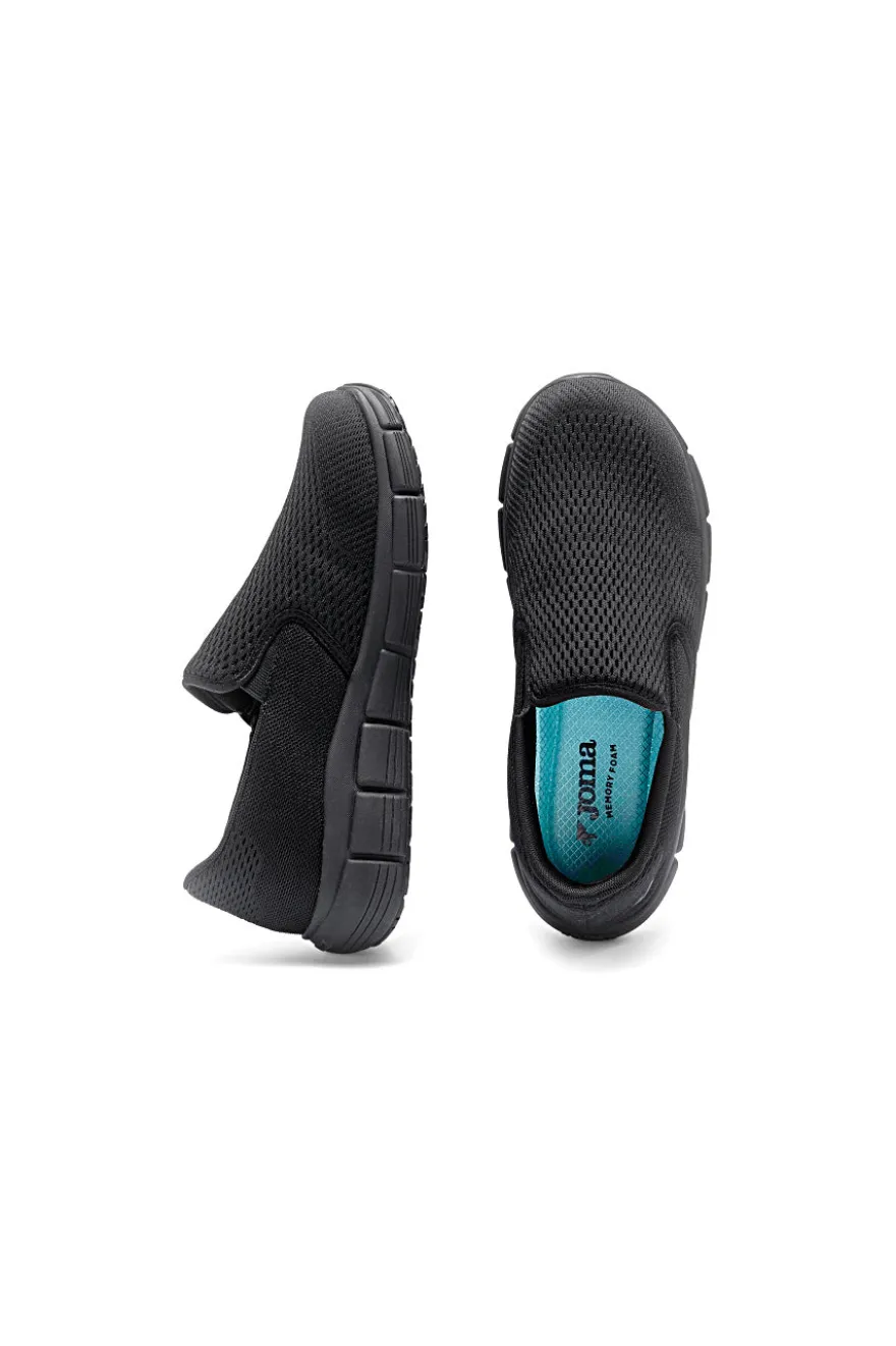 Schwarze Slipper mit Memory Foam und rutschfester Sohle Joma Ccupes2621