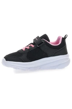 Schwarze Sneaker mit dicker Sohle und rosa Details Champion HRO G PS Low Cut Shoe