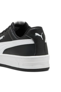 Schwarze Sneaker mit weißem Profil Court Classic Clean Puma