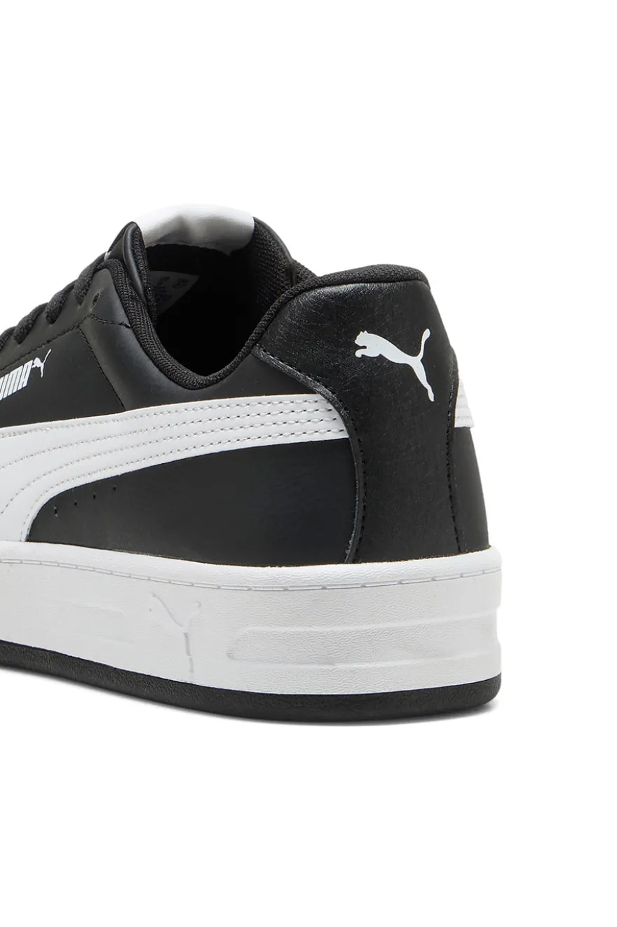 Schwarze Sneaker mit weißem Profil Court Classic Clean Puma