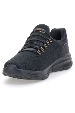 Schwarze Sneakers aus technischem Gewebe mit elastischen Schnürsenkeln Australian AU52W502