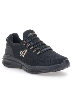 Schwarze Sneakers aus technischem Gewebe mit elastischen Schnürsenkeln Australian AU52W502