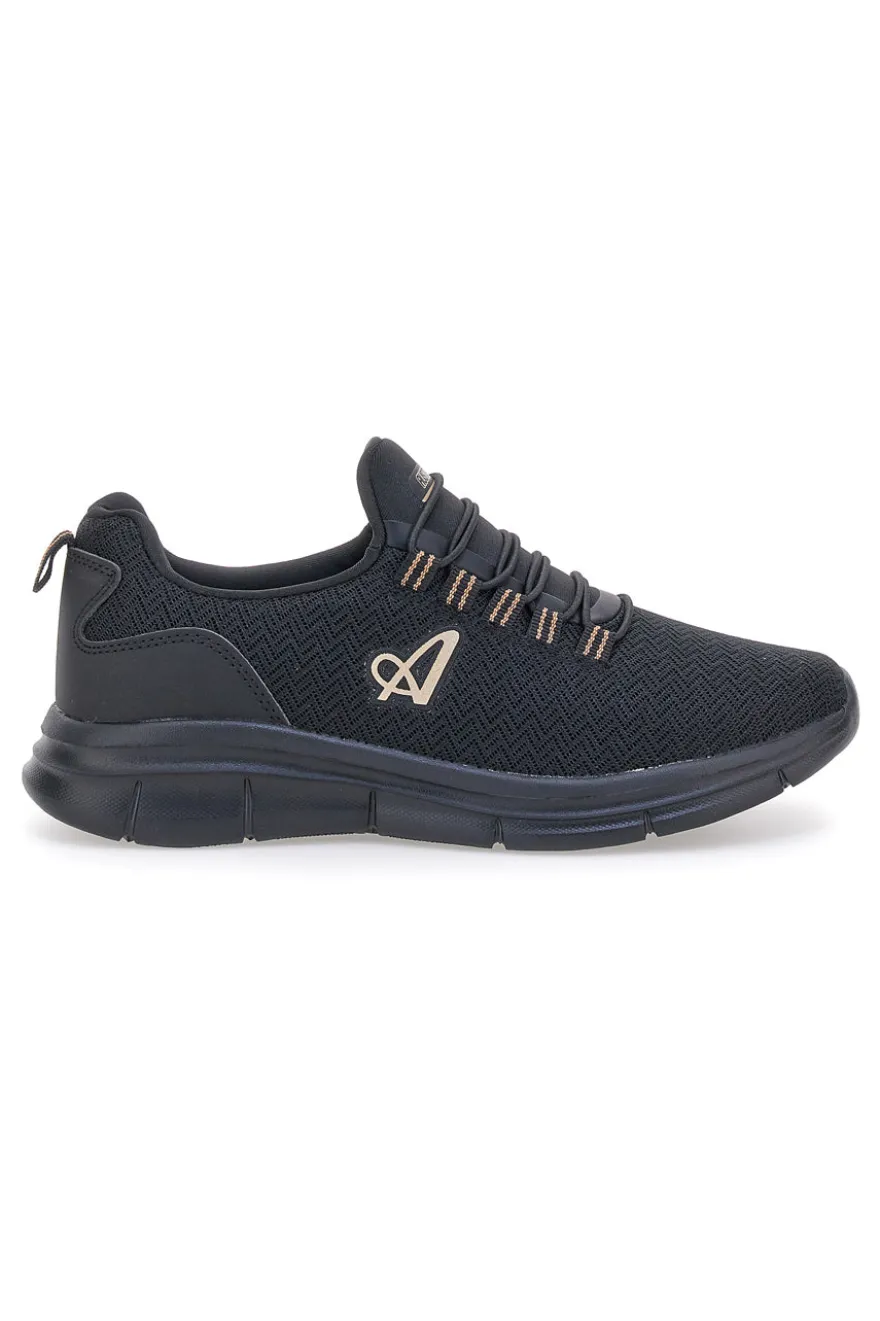 Schwarze Sneakers aus technischem Gewebe mit elastischen Schnürsenkeln Australian AU52W502