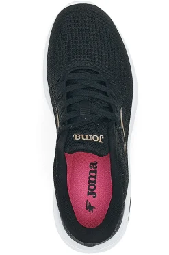Schwarze Sneakers mit goldenen Details Joma C Dama Lady 2501