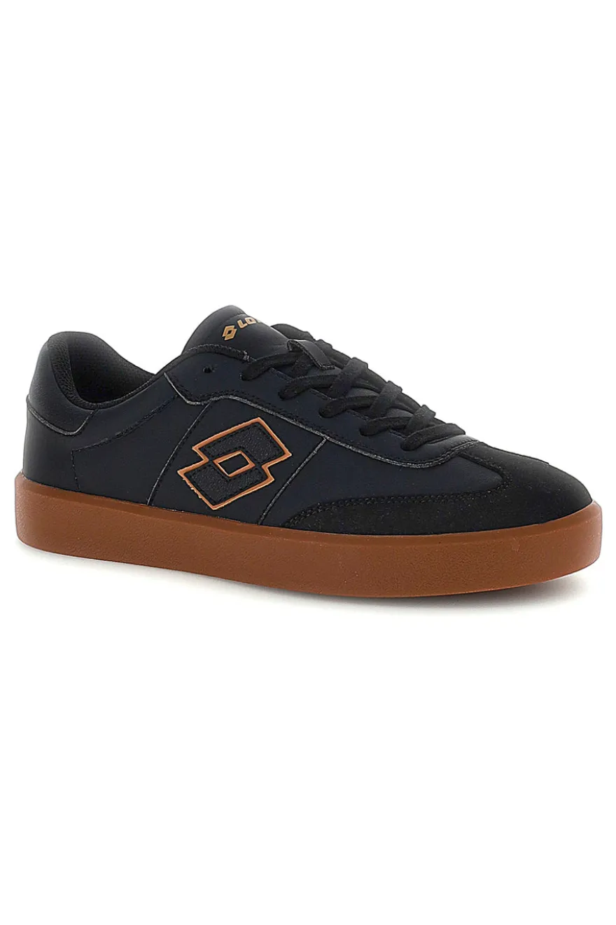Schwarze Sneakers mit Ledersohle Lotto EQUIPO AMF II LTH