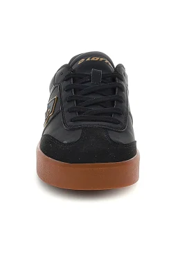 Schwarze Sneakers mit Ledersohle Lotto EQUIPO AMF II LTH