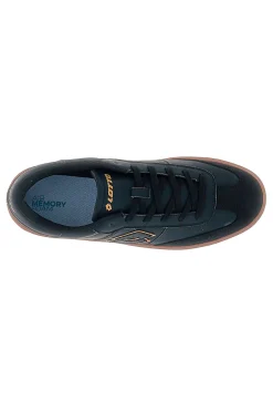 Schwarze Sneakers mit Ledersohle Lotto EQUIPO AMF II LTH