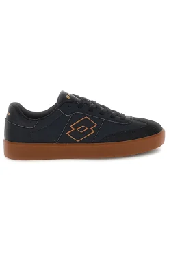 Schwarze Sneakers mit Ledersohle Lotto EQUIPO AMF II LTH