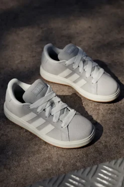Schwarze Sneakers mit weißen Details Adidas VL Court 3.0