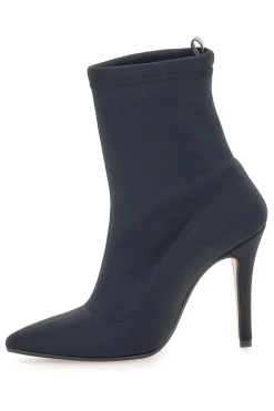 Schwarze Sockenstiefelette mit Pittarello-Absatz 4390