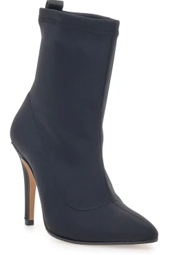 Schwarze Sockenstiefelette mit Pittarello-Absatz 4390