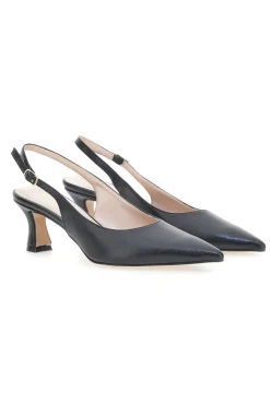 Schwarze spitze Slingback-Pumps PITTARELLO GLAM 3793/R