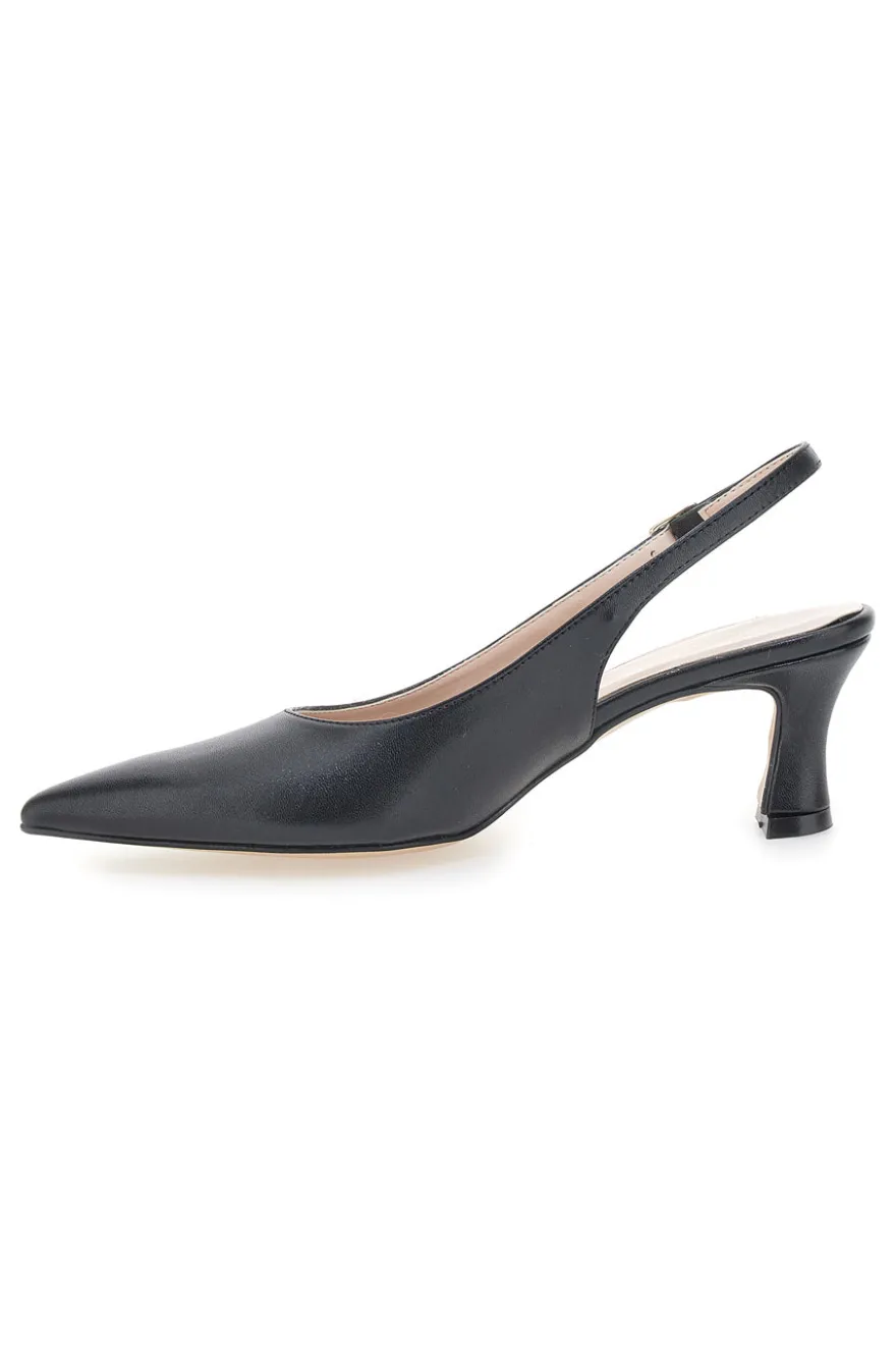 Schwarze spitze Slingback-Pumps PITTARELLO GLAM 3793/R