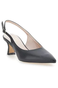 Schwarze spitze Slingback-Pumps PITTARELLO GLAM 3793/R