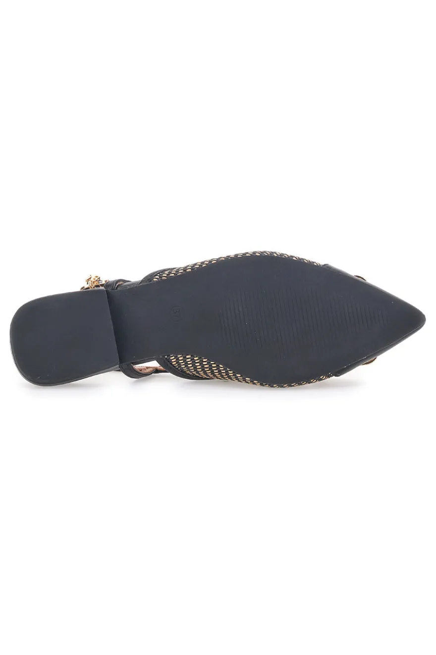 SCHWARZE SPITZE SLINGBACK-BALLERINAS MARIELLA BURANI 51089