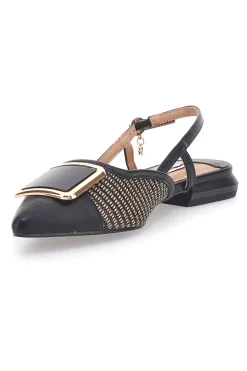 SCHWARZE SPITZE SLINGBACK-BALLERINAS MARIELLA BURANI 51089