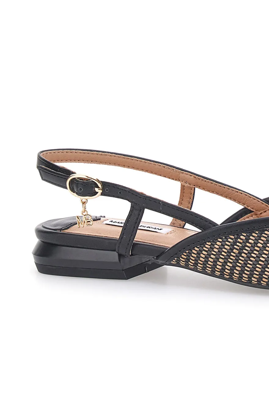 SCHWARZE SPITZE SLINGBACK-BALLERINAS MARIELLA BURANI 51089