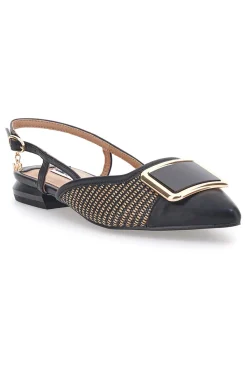 SCHWARZE SPITZE SLINGBACK-BALLERINAS MARIELLA BURANI 51089