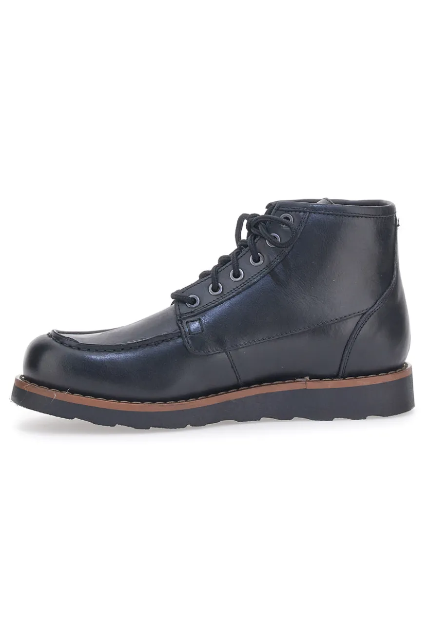 Schwarze Stiefel aus echtem Leder Pittarello Plus 11861