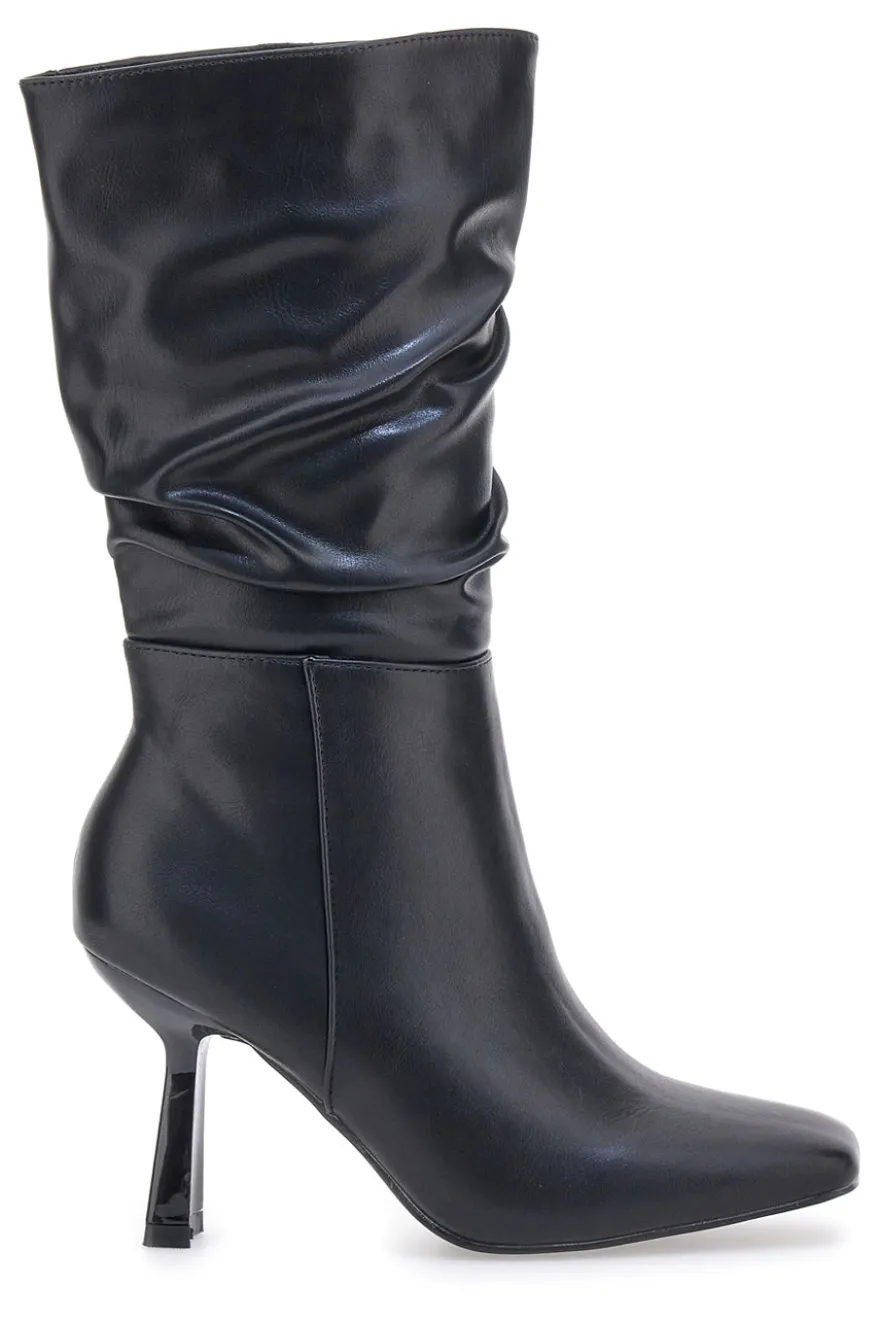 Schwarze Stiefel mit Absatz Gavi 847