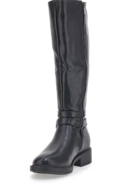 Schwarze Stiefel mit Schelle Energy 295