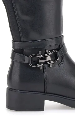 Schwarze Stiefel mit Schelle Energy 295