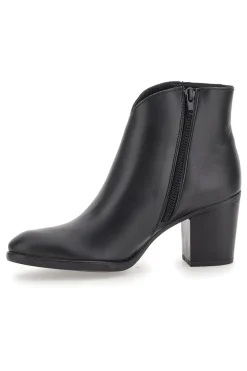 Schwarze Stiefeletten aus echtem Leder mit Blockabsatz PITTARELLO GLAM 4566400