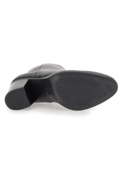 Schwarze Stiefeletten aus echtem Leder mit Blockabsatz PITTARELLO GLAM 4566400