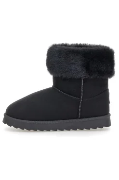 Schwarze Stiefeletten „Love“ PK1643A von Pittarello mit Pelzbesatz
