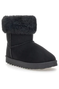 Schwarze Stiefeletten „Love“ PK1643A von Pittarello mit Pelzbesatz