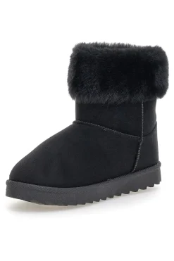 Schwarze Stiefeletten „Love“ PK1643A von Pittarello mit Pelzbesatz