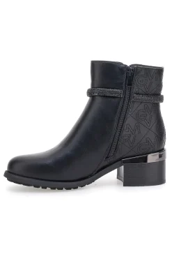 Schwarze Stiefeletten mit mittlerem Absatz GIAN MARCO VENTURI TR0305