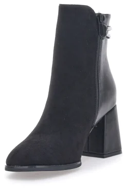 Schwarze Stiefeletten mit Absatz First Lady 361