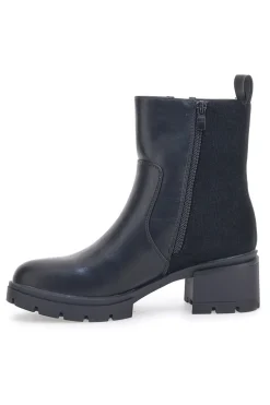 Schwarze Stiefeletten mit Absatz GMV 296
